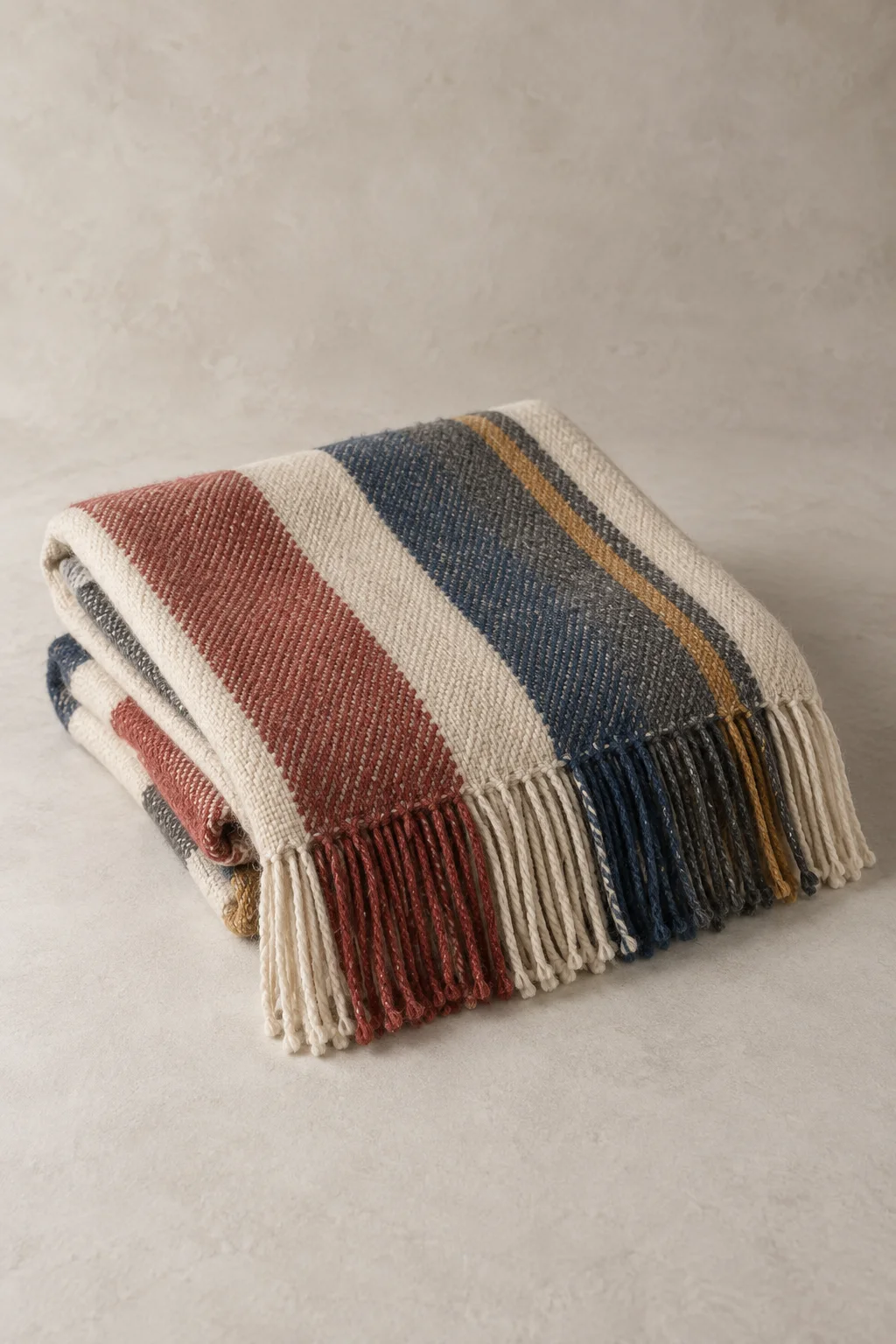 Andean stripe throw